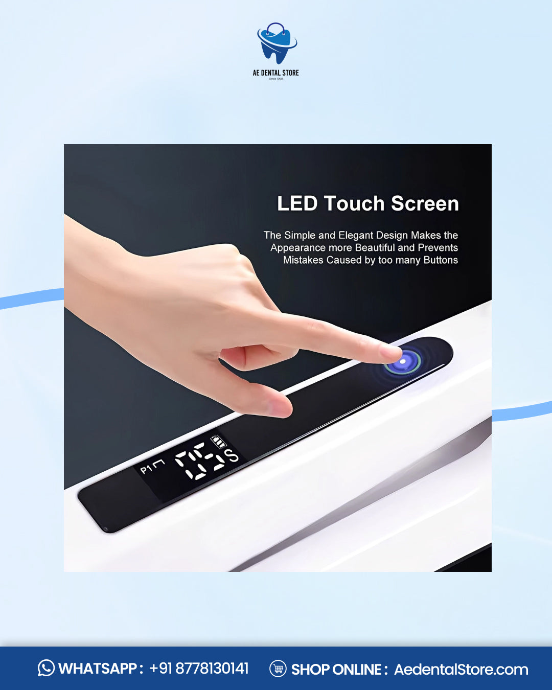 Ai  LED 1 Second Dental Curing Light – 4 Mode Light Cure Lamp