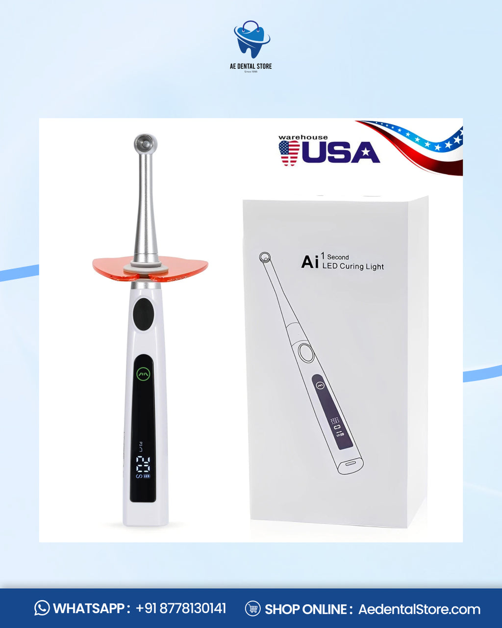 Ai  LED 1 Second Dental Curing Light – 4 Mode Light Cure Lamp