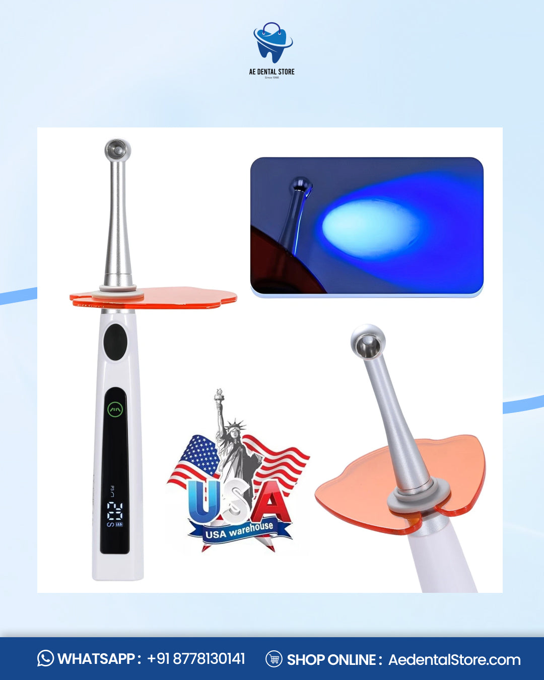 Ai  LED 1 Second Dental Curing Light – 4 Mode Light Cure Lamp