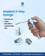 PureDent 3-Way Air Water Syringe – Dental Handpiece with Interchangeable Tips