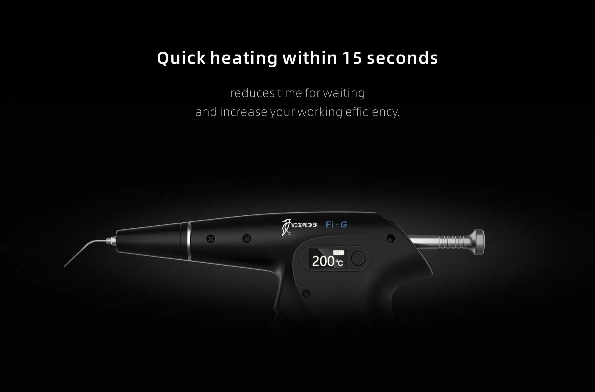 Woodpecker Obturation Gun cordless handpiece