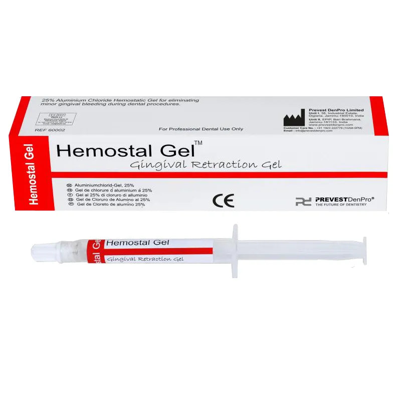 Prevest Hemostal Gel – Dental Hemostatic Gel for Gingival Retraction & Bleeding Control