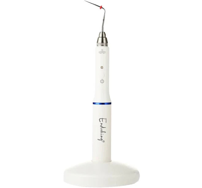 EndoKing Iquedent cordless gutta percha cutter with heating tips for root canal obturation