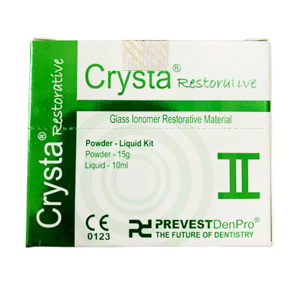 Prevest Crysta Restorative II GIC Dental Cement | Fluoride Releasing Glass Ionomer Filling Material