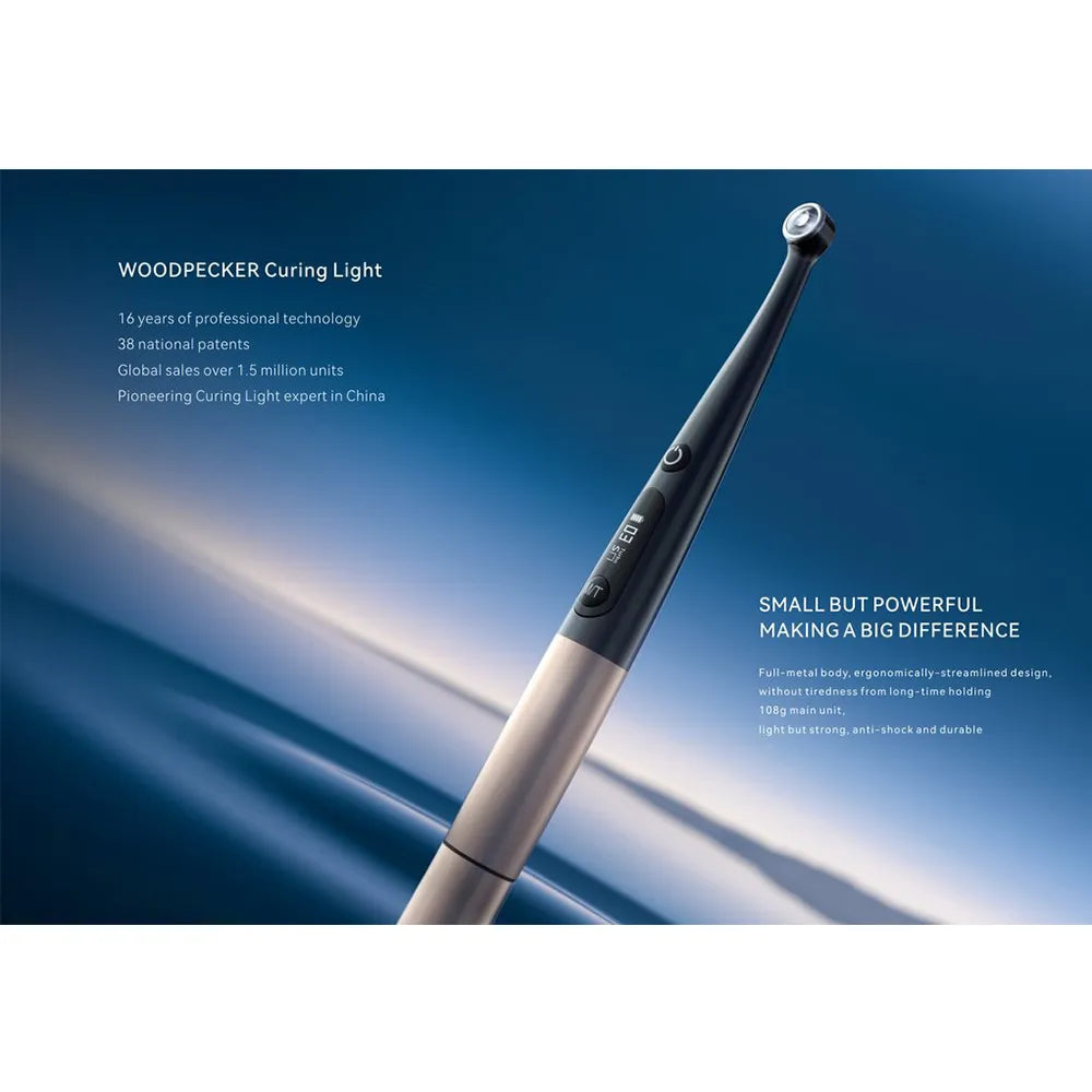 Woodpecker O-Star Wide Spectrum Curing Light – full kit with accessories