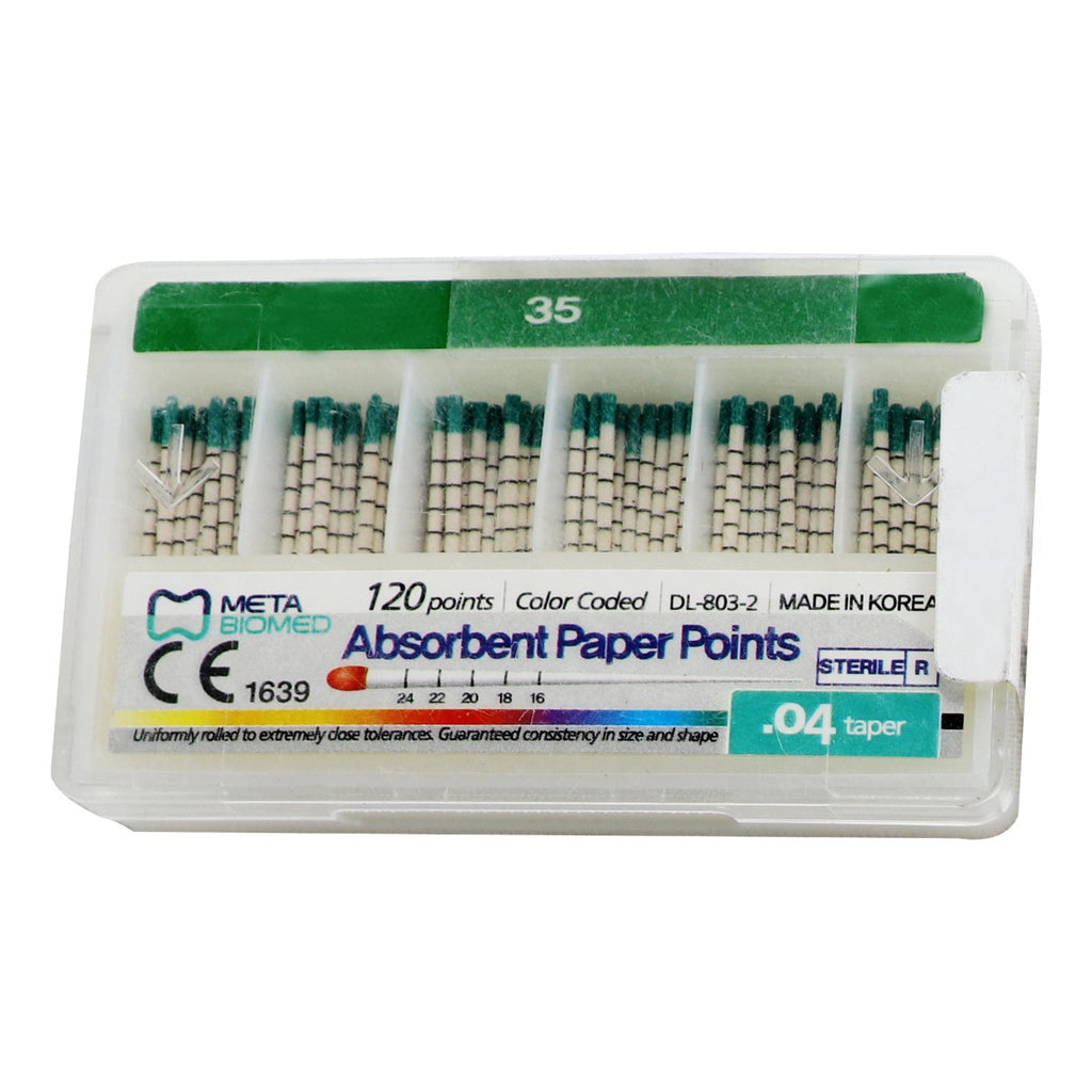 Meta Biomed Gutta Percha Points 0.04 Special Taper # 35 Pack of 60