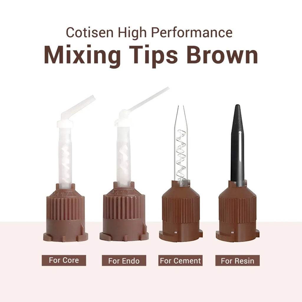 Cotisen High Performance Mixing Tips Brown (Pack of 50)