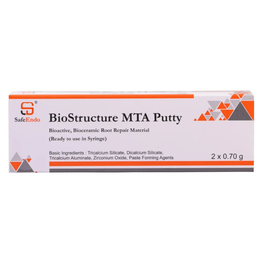 SafeEndo BioStructure MTA Putty 2×0.70g – Pre-Mixed Mineral Trioxide Aggregate Putty
