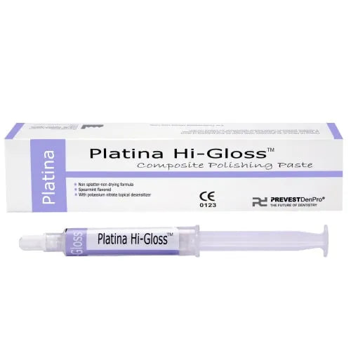 Prevest Platina Hi-Gloss Prophy Paste – Dental Polishing Paste for Stain & Plaque Removal