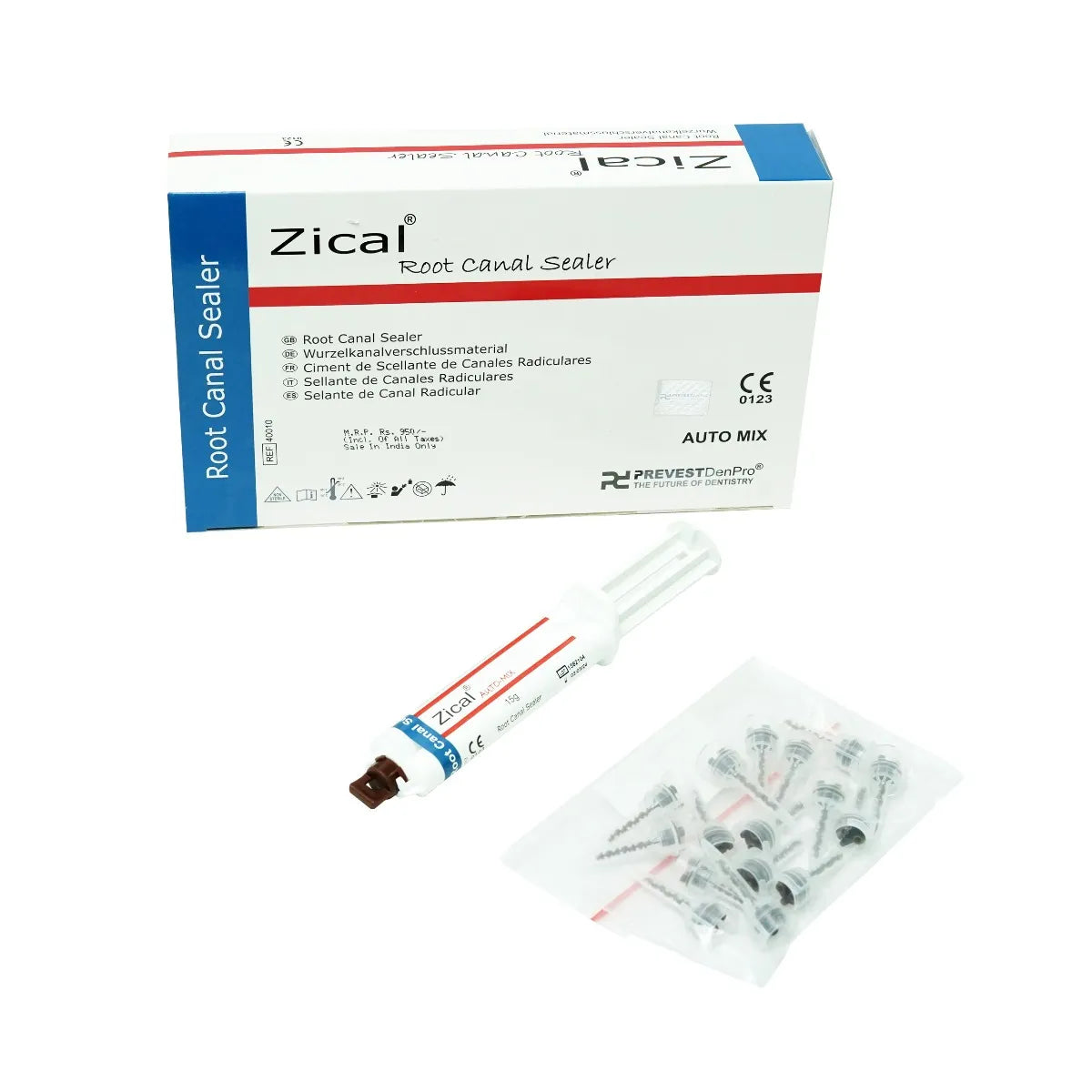 Prevest Zical Automix Dental Cement – Radiopaque Calcium Hydroxide Base with Automix System