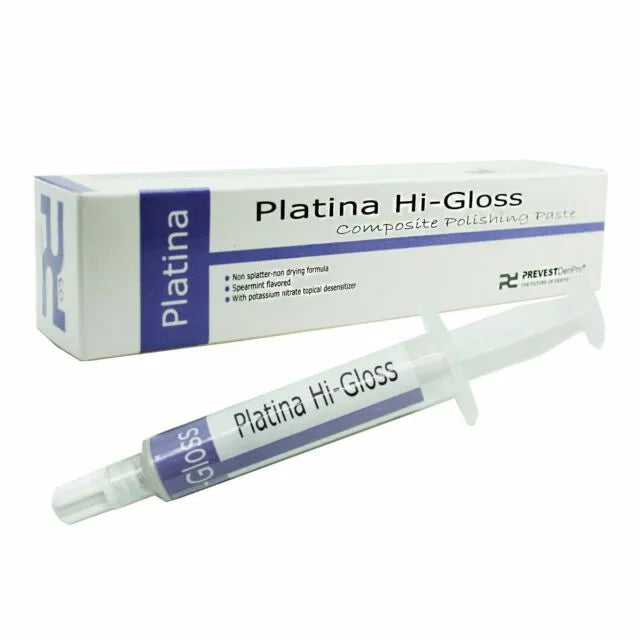 Prevest Platina Hi-Gloss Prophy Paste – Dental Polishing Paste for Stain & Plaque Removal