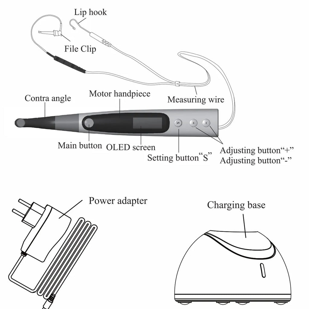 Woodpecker Endomatic endomotor power adapter and accessories