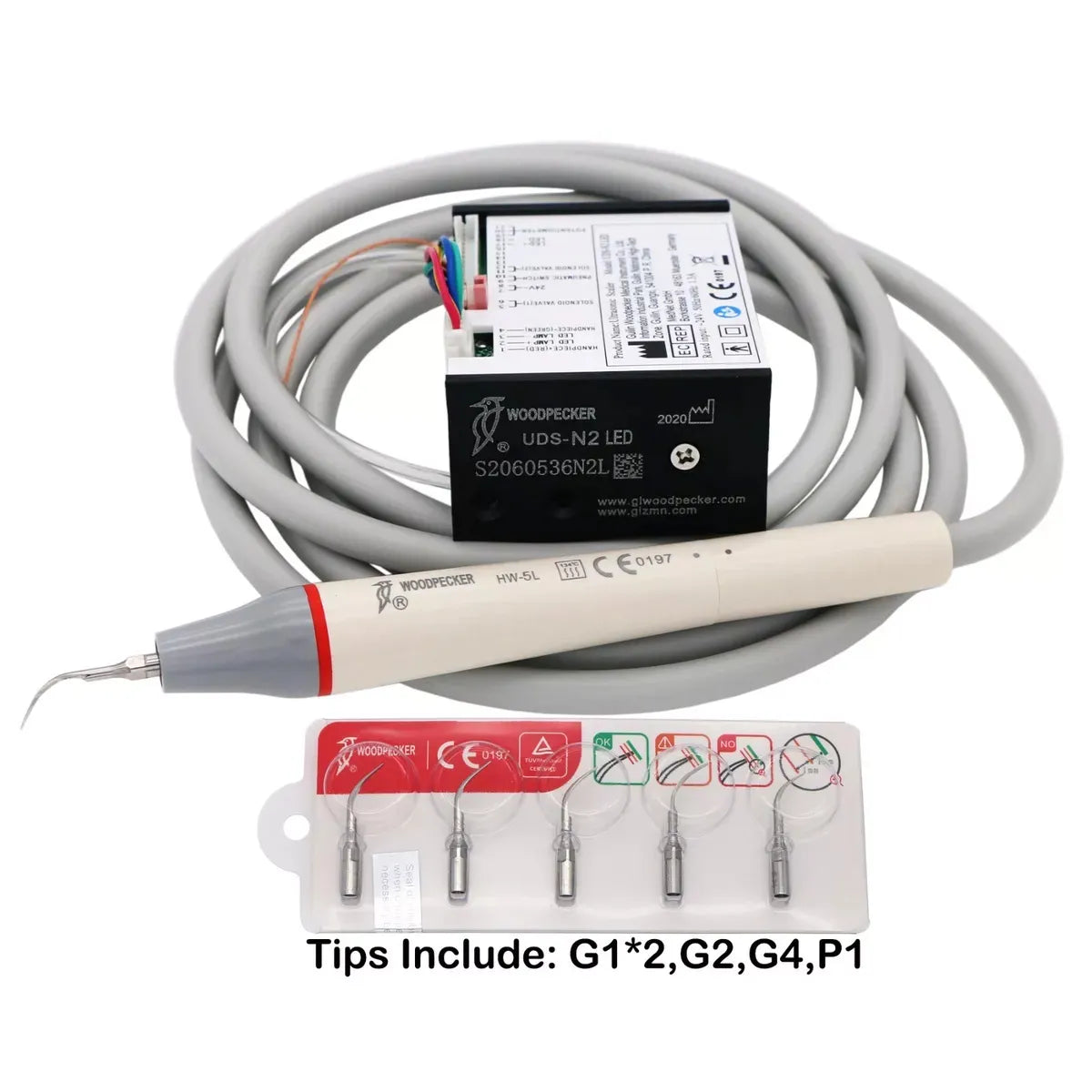 Woodpecker UDS N2 LED Piezo Ultrasonic Scaler with Tips