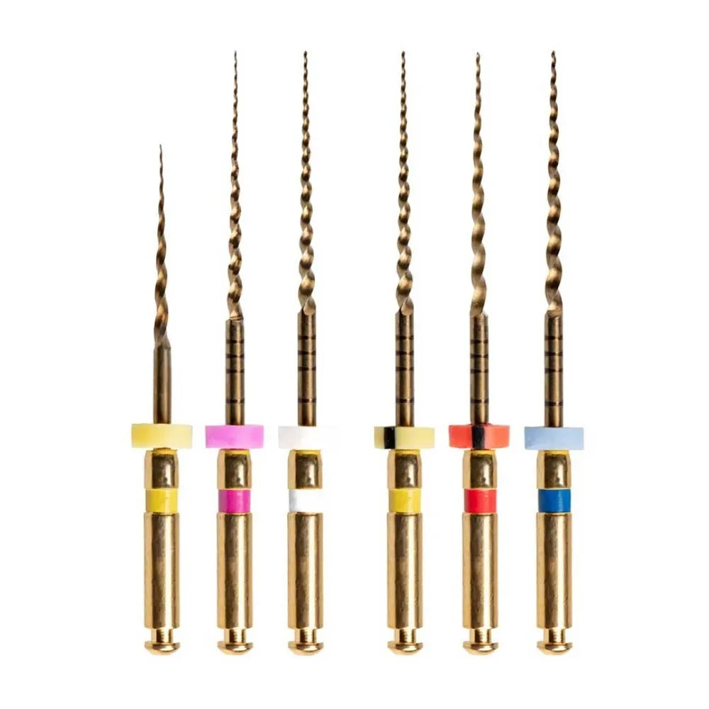 Woodpecker Endo Plus heat treated gold rotary files assorted pack